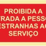 Sinais de Proibição - Fotoluminescente 2F. (45º com a Parede) 200x100mm