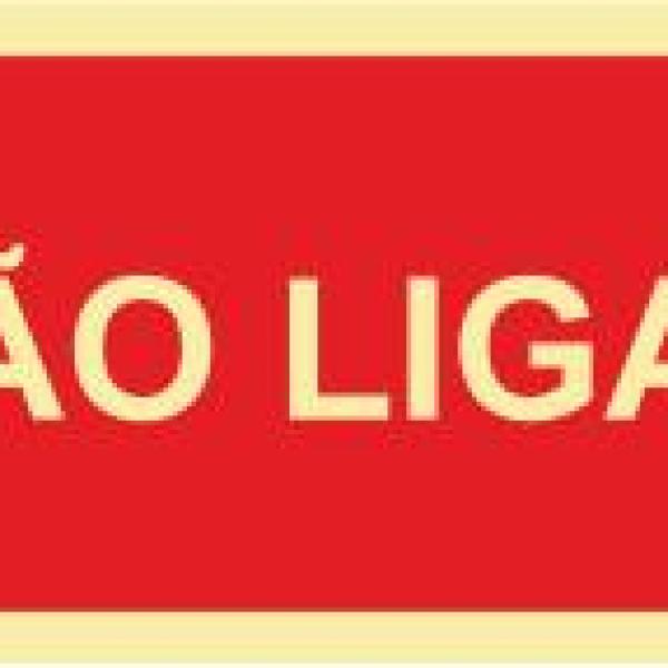 Sinais de Proibição - Fotoluminescente 1F. 300x150mm