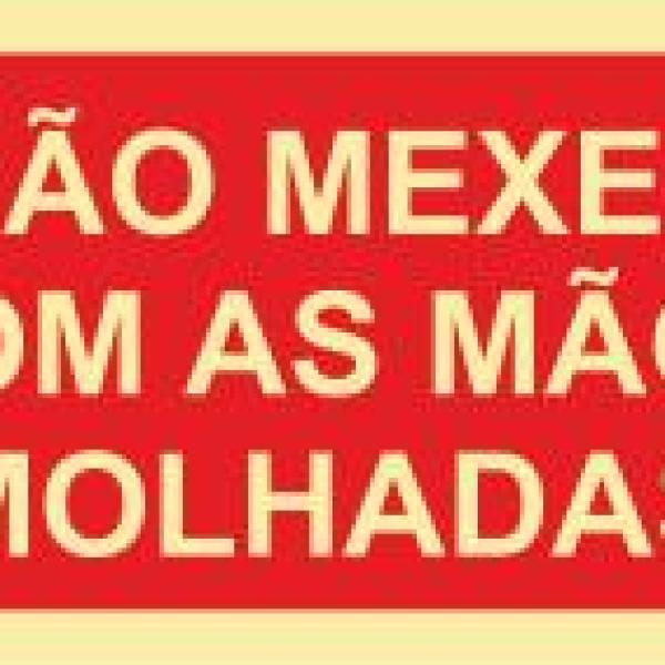 Sinais de Proibição - Fotoluminescente 2F. (45º com a Parede) 200x100mm