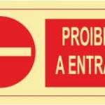 Sinais de Proibição - Fotoluminescente 1F. (200 x 100 mm)