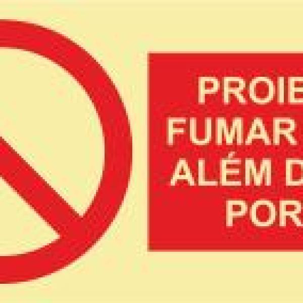 Sinais de Proibição - Fotoluminescente 2F. (45º com a Parede) 300x150mm