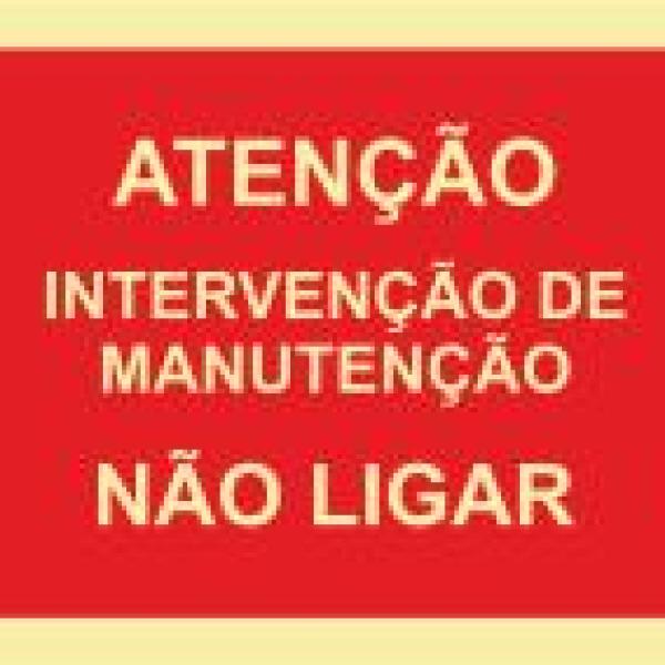 Sinais de Proibição - Fotoluminescente 1F. 600x300mm