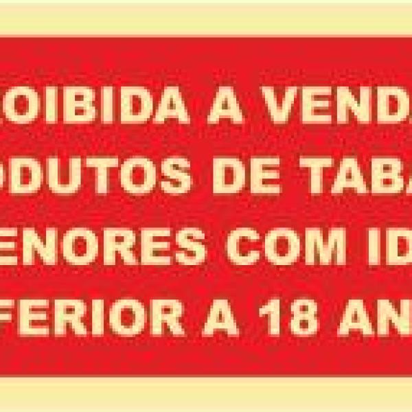 Sinais de Proibição - Fotoluminescente 1F. 300x150mm
