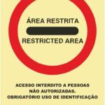 Sinais de Proibição - Fotoluminescente 1F. 150x200mm