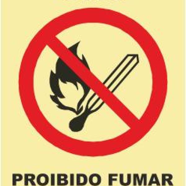 Sinais de Proibição - Fotoluminescente 1F. 300x400mm