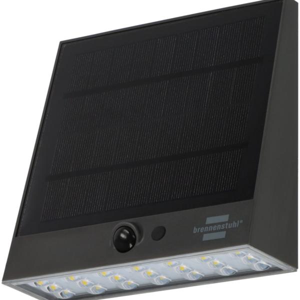 Iluminação Solar LED 2W c/ Sensor de Movimento (Cinzento) - BRENNENSTUHL
