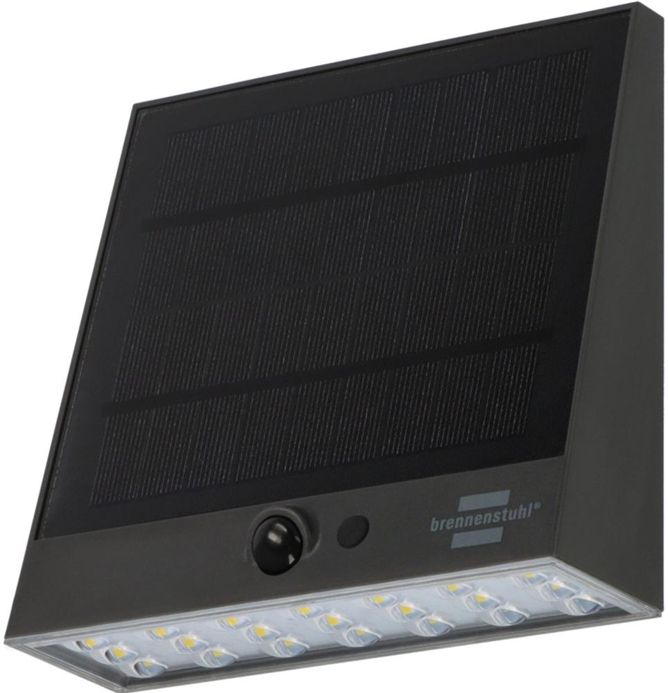 Iluminação Solar LED 2W c/ Sensor de Movimento (Cinzento) - BRENNENSTUHL
