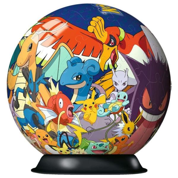 Puzzle - Ball 3D Pokémon (72 Peças) - RAVENSBURGER