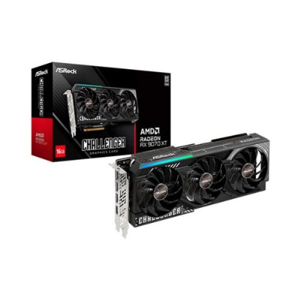 Placa gráfica Asrock RX 9070 XT Challenger Amd RX9070XT 16GB Gddr6 256BIT 1HDMI+3DP