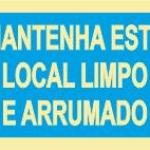 Sinal de Informação - Fotoluminescente 1F. 200x100mm