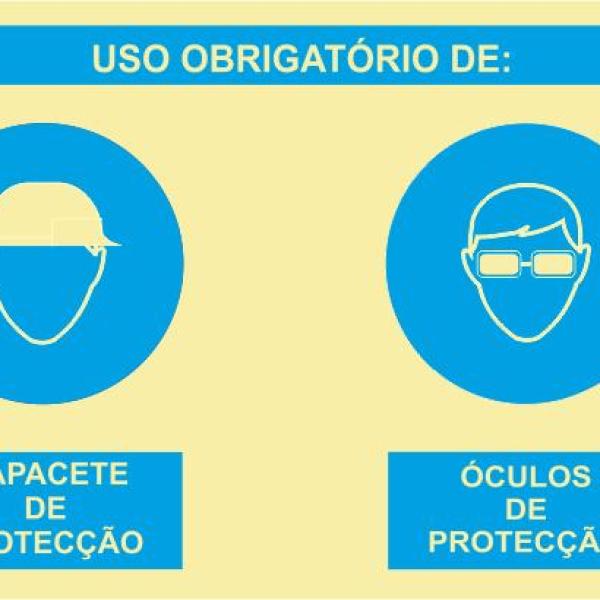 Sinal Composto - PVC Opaco 400x300mm