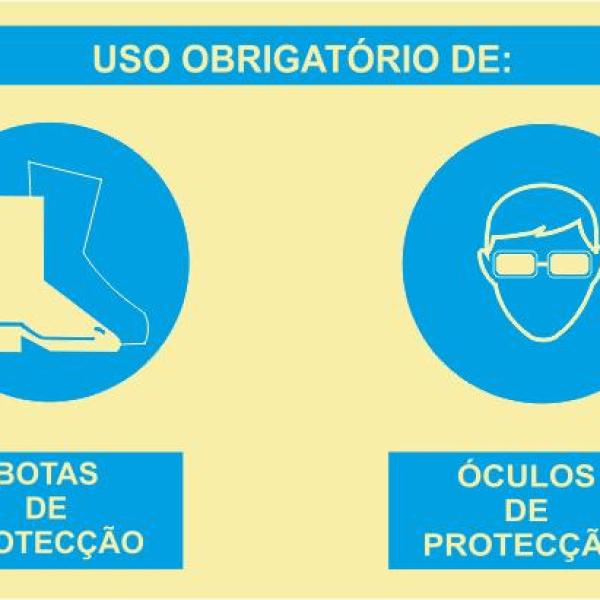 Sinal Composto - PVC Opaco 800x600mm