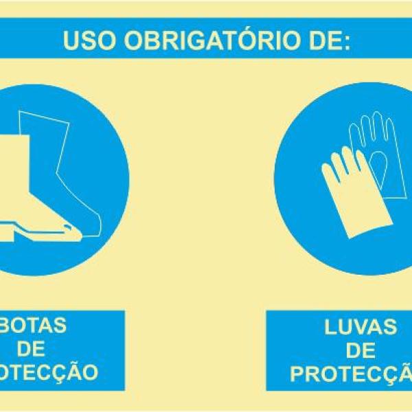 Sinal Composto - PVC Opaco 800x600mm