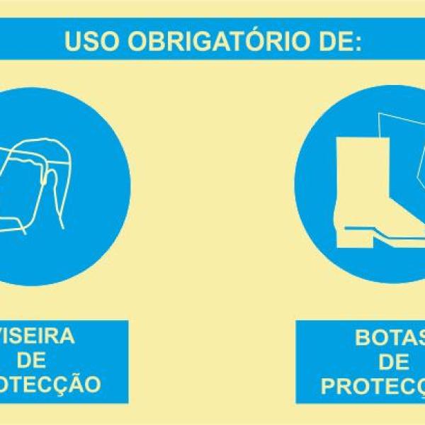 Sinal Composto - PVC Opaco 400x300mm