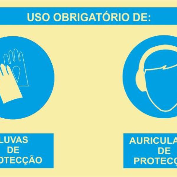 Sinal Composto - Fotoluminescente 1F. 800x600mm