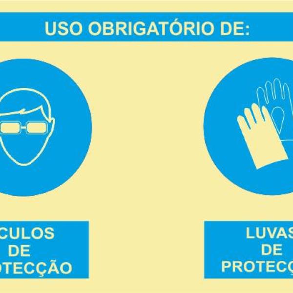 Sinal Composto - PVC Opaco 800x600mm