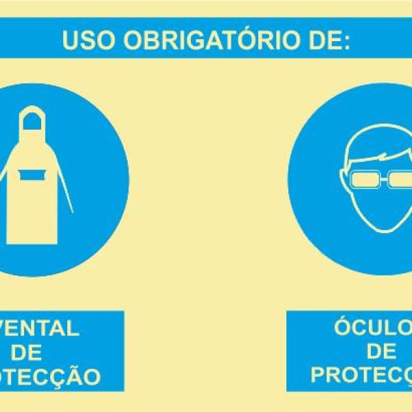 Sinal Composto - PVC Opaco 800x600mm