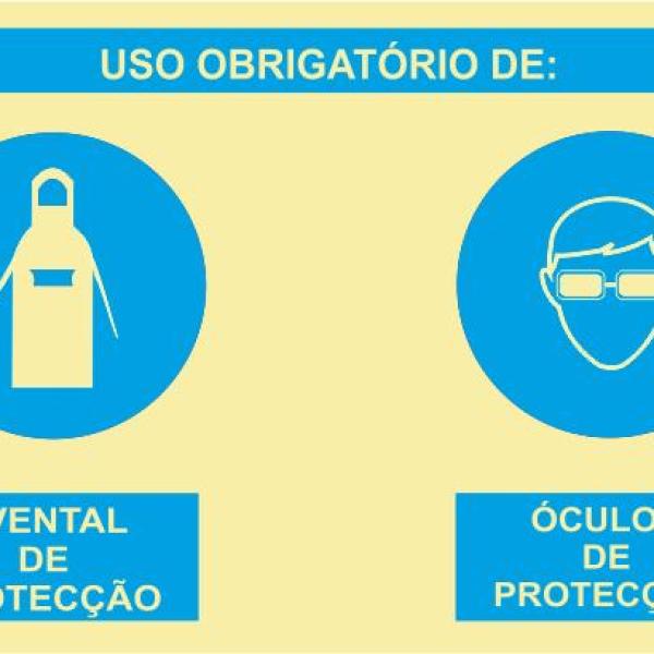 Sinal Composto - Fotoluminescente 1F. 800x600mm