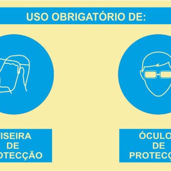 Sinal Composto - PVC Opaco 400x300mm