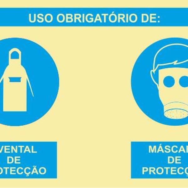Sinal Composto - Fotoluminescente 1F. 800x600mm