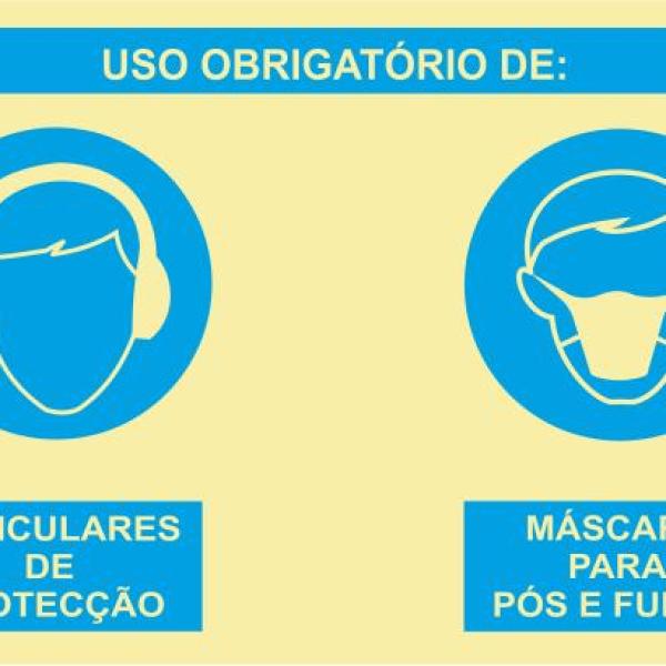 Sinal Composto - Vinil 800x600mm