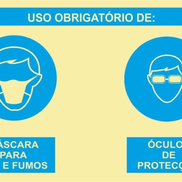 Sinal Composto - PVC Opaco 800x600mm