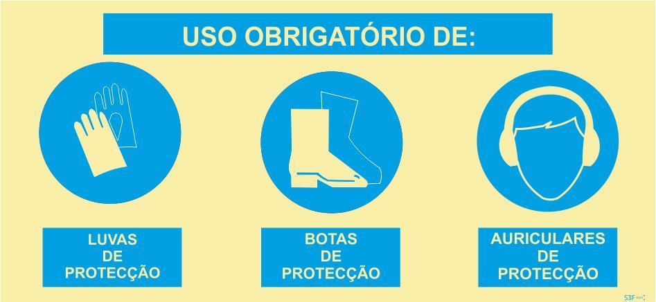 Sinal Composto - Fotoluminescente 1F. 600x300mm