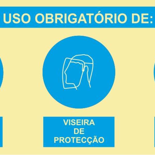 Sinal Composto - Fotoluminescente 2F. (Aplicação por Suspensão) 600x300mm