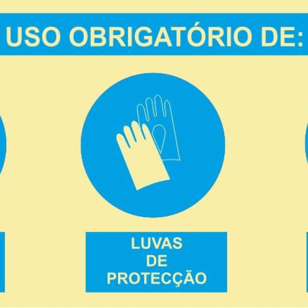 Sinal Composto - Fotoluminescente 1F. 600x300mm