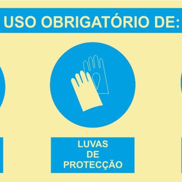 Sinal Composto - PVC Opaco 600x300mm
