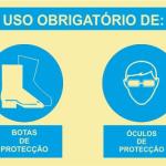 Sinal Composto - Fotoluminescente 1F. 800x300mm