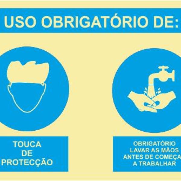 Sinal Composto - Fotoluminescente 1F. 800x300mm