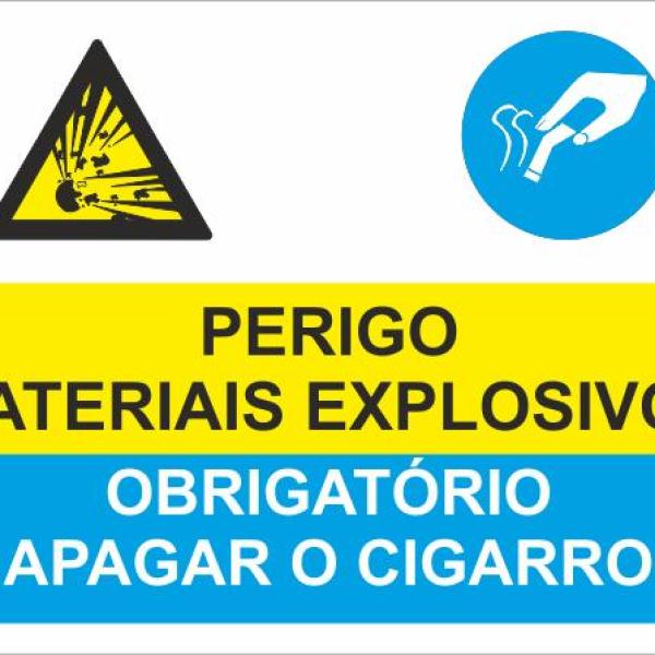 Sinal Composto - PVC Opaco 400x300mm