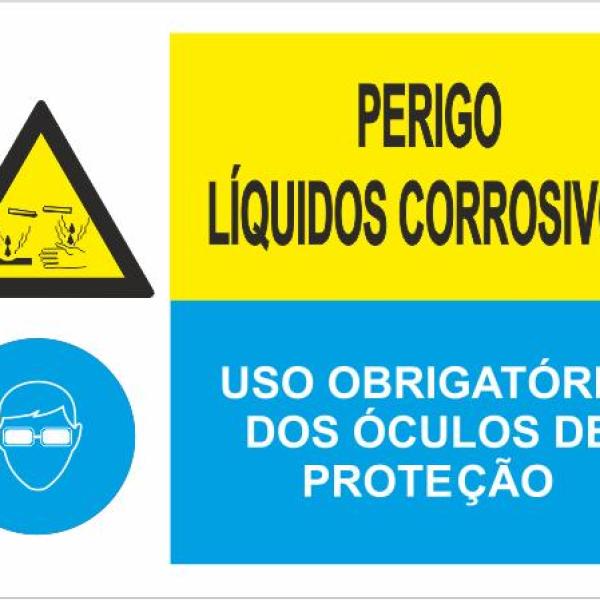 Sinal Composto - Fotoluminescente 2F. (45º com a Parede) 400x300mm