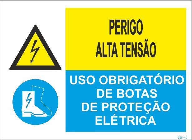 Sinal Composto - PVC Opaco 400x300mm