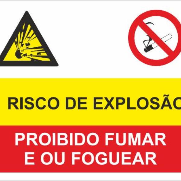 Sinal Composto - Fotoluminescente 1F. 400x300mm