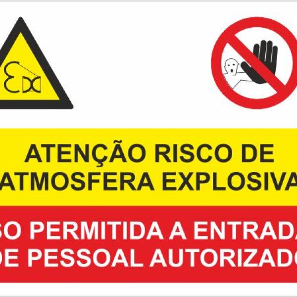 Sinal Composto - Fotoluminescente 2F. (45º com a Parede) 400x300mm