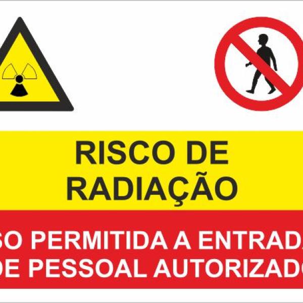 Sinal Composto - Fotoluminescente 2F. (Aplicação por Suspensão) 400x300mm