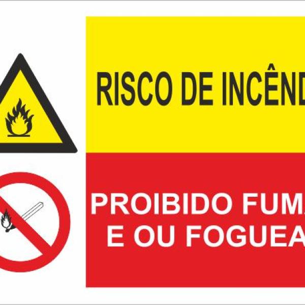 Sinal Composto - Fotoluminescente 1F. 400x300mm