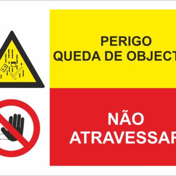 Sinal Composto - Fotoluminescente 2F. (Aplicação por Suspensão) 400x300mm