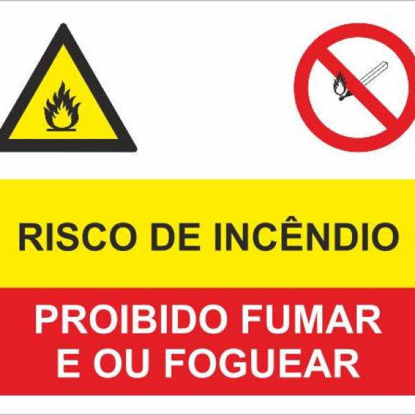 Sinal Composto - Fotoluminescente 1F. 400x300mm
