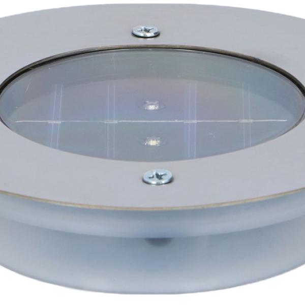 Luz Solar 2 LEDs Redondo p/ Jardim (Ø140mm) - GRUNDIG