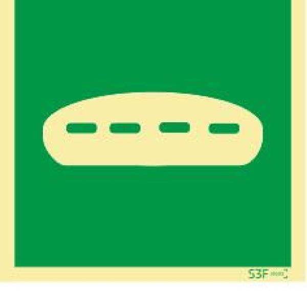 Sinais da Marinha - Fotoluminescente 2F. (Aplicação por Suspensão) 200x200mm