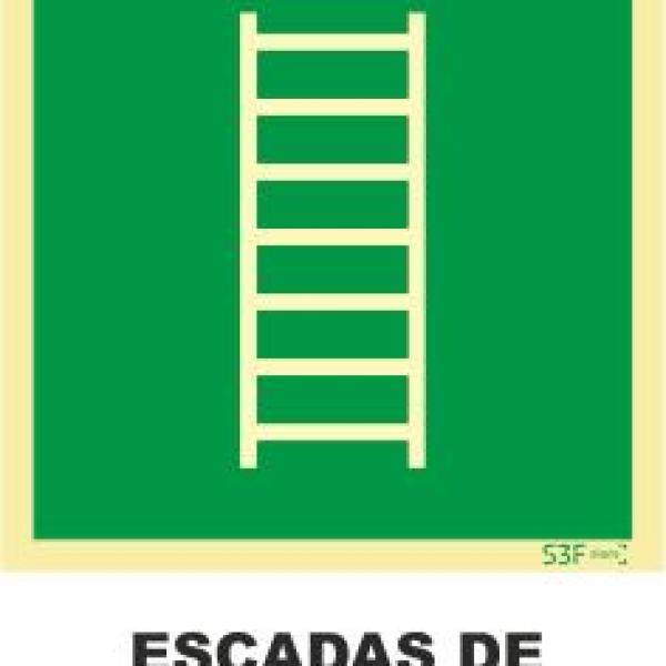 Sinais da Marinha - Fotoluminescente 2F. (Aplicação por Suspensão) 200x200mm
