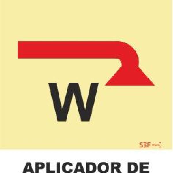 Sinais da Marinha - Fotoluminescente 2F. (Aplicação por Suspensão) 150x150mm
