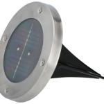 Projetor Encastar de Chão LED Solar Exterior (Ø 12cm) - GRUNDIG