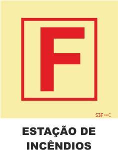 Sinais da Marinha - Fotoluminescente 2F. (Aplicação por Suspensão) 400x400mm
