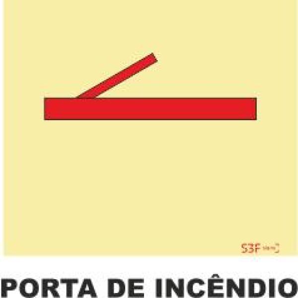 Sinais da Marinha - Fotoluminescente 2F. (Aplicação por Suspensão) 200x200mm