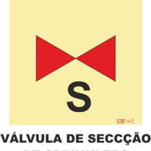 Sinais da Marinha - Fotoluminescente 2F. (Aplicação por Suspensão) 150x150mm