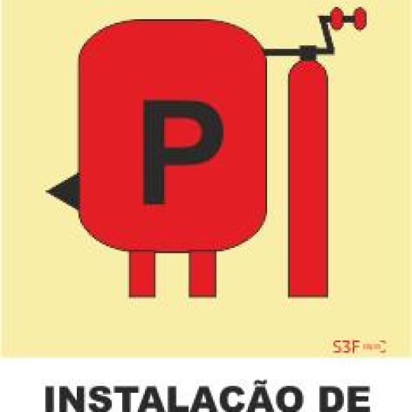 Sinais da Marinha - Fotoluminescente 2F. (Aplicação por Suspensão) 150x150mm